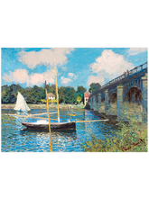Monet The Bridge at Argenteuil - Art Print